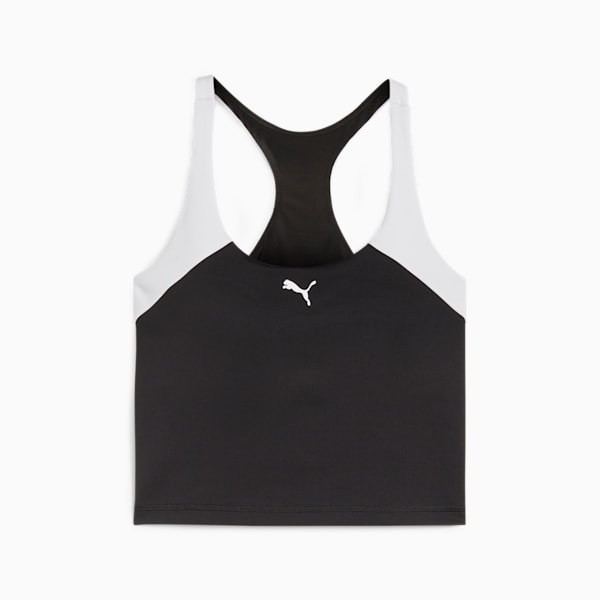 "Train All Day" Women's 2-in-1 Training Tank Top, PUMA Black-PUMA White, extralarge